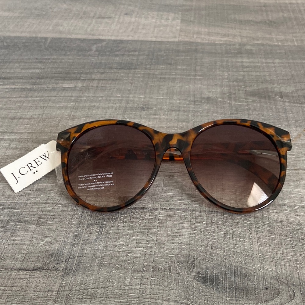 JCREW Tortoise Shell Oversized Sunglasses Round